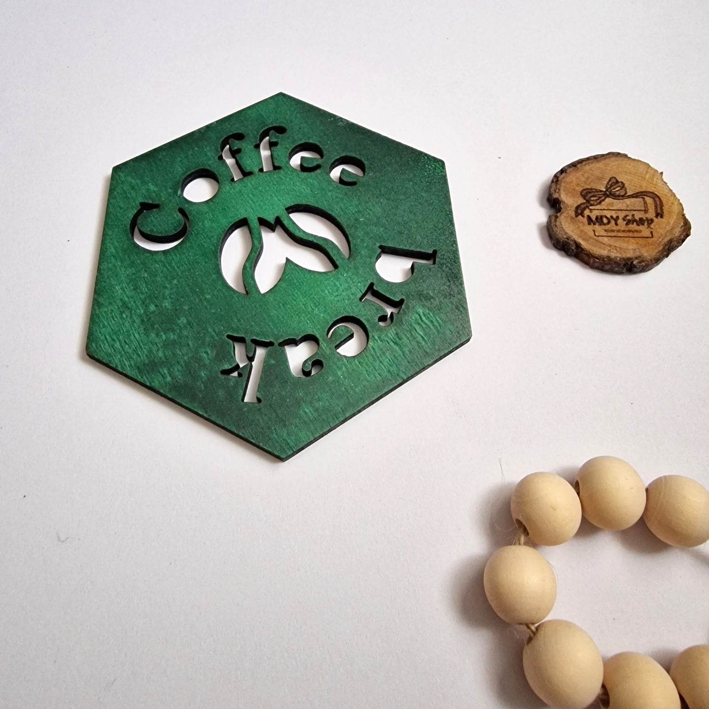 Suport pentru cană/pahar - Coffee Break - verde