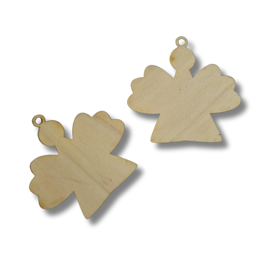 Blank din lemn - Glob de Crăciun Îngeraș