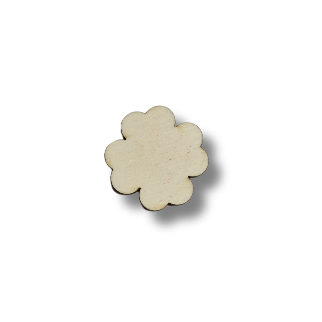 Baza blank din lemn pentru mărțișor - trifoi