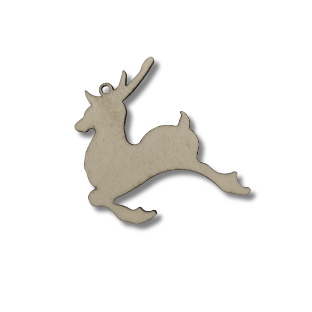 Blank din lemn - Glob de Crăciun Ren - MDY Shop