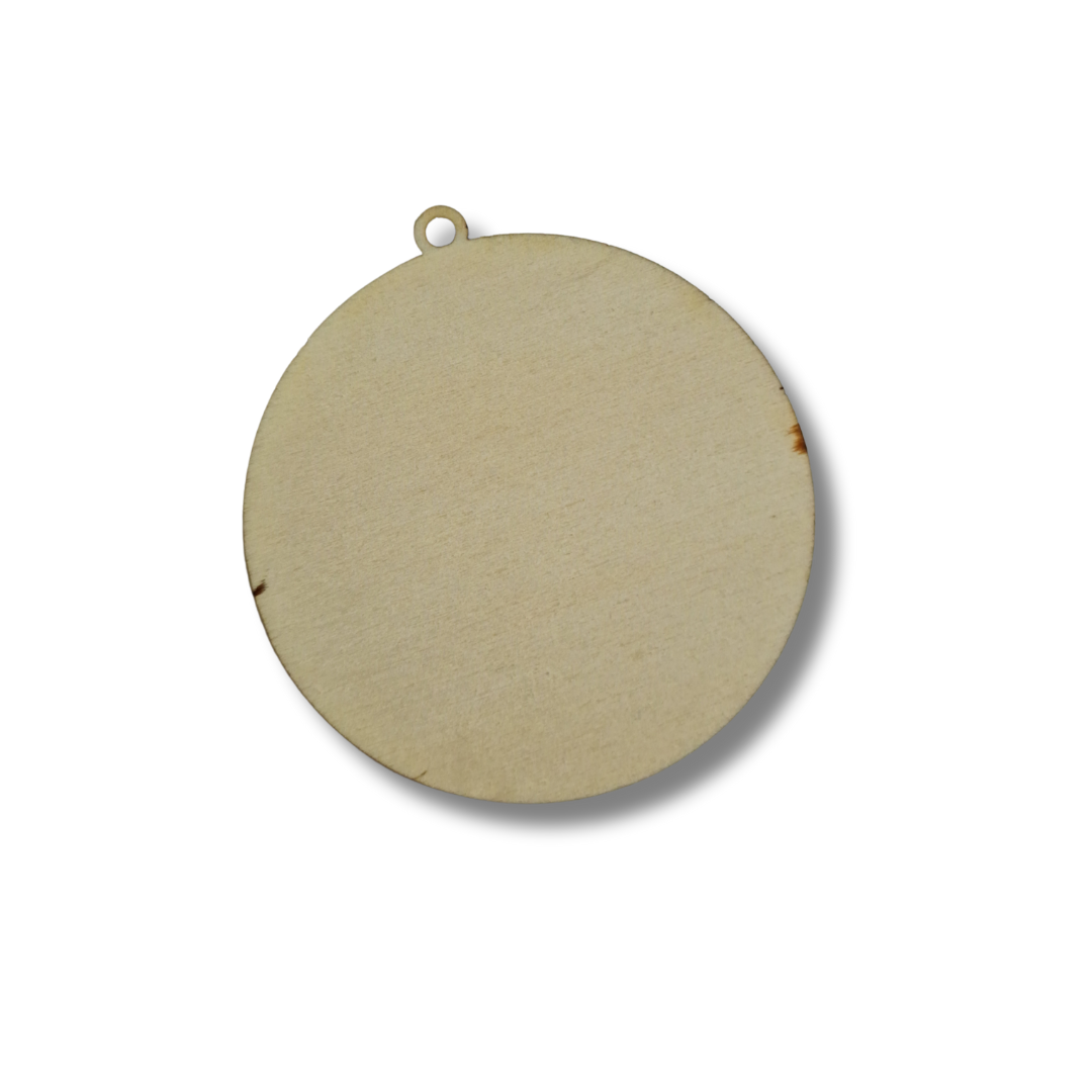 Blank din lemn - Glob de Crăciun rotund - MDY Shop