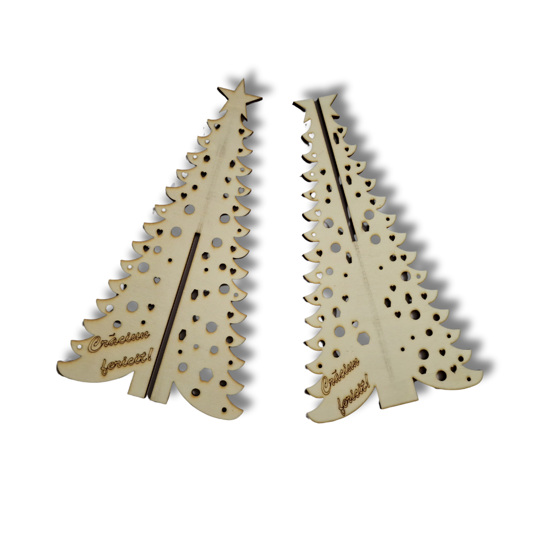 Decorațiune Brăduț 3D din lemn