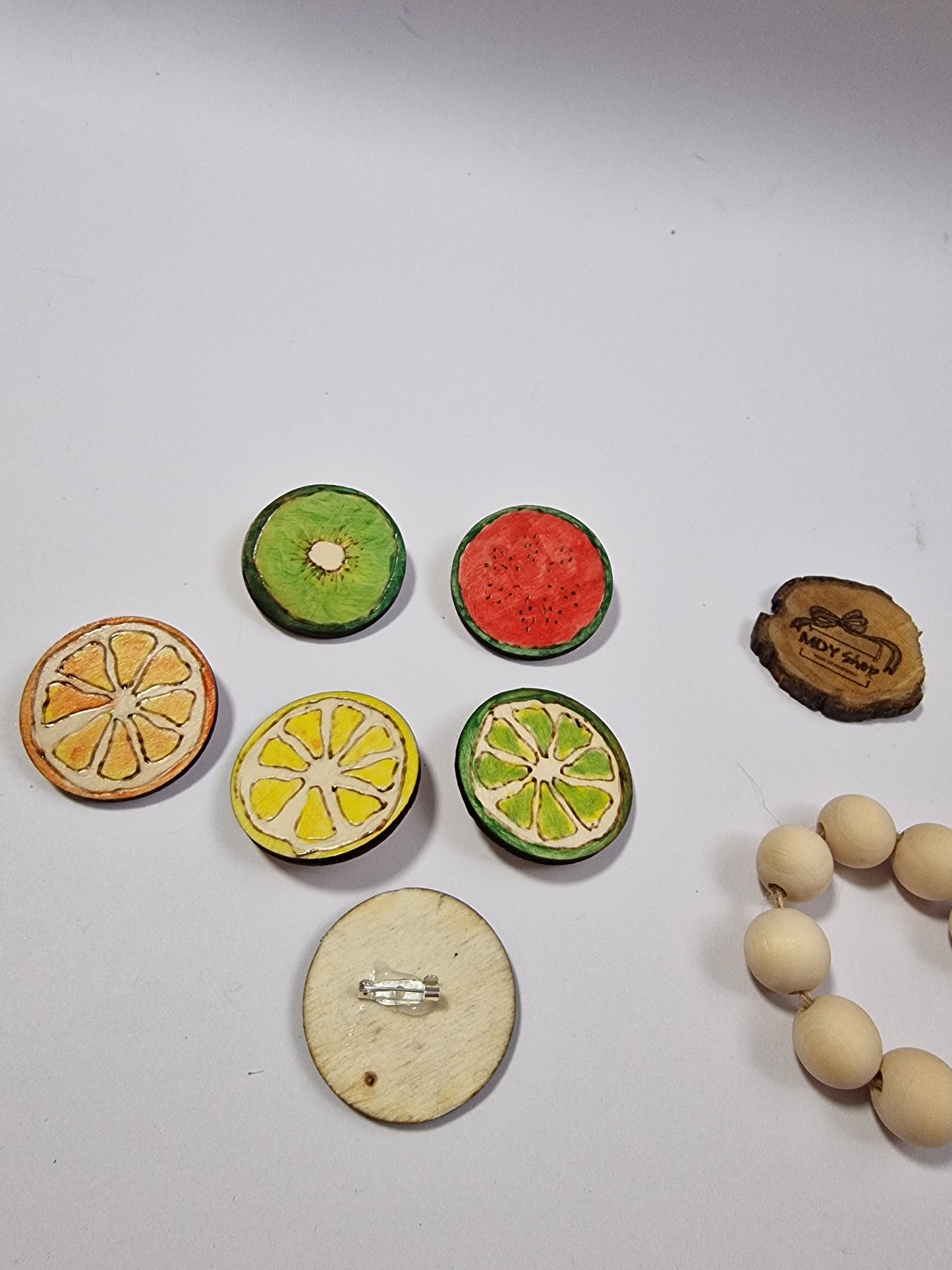 Broșa și agrafă de păr 2 în 1 cu fructe - MDY Shop