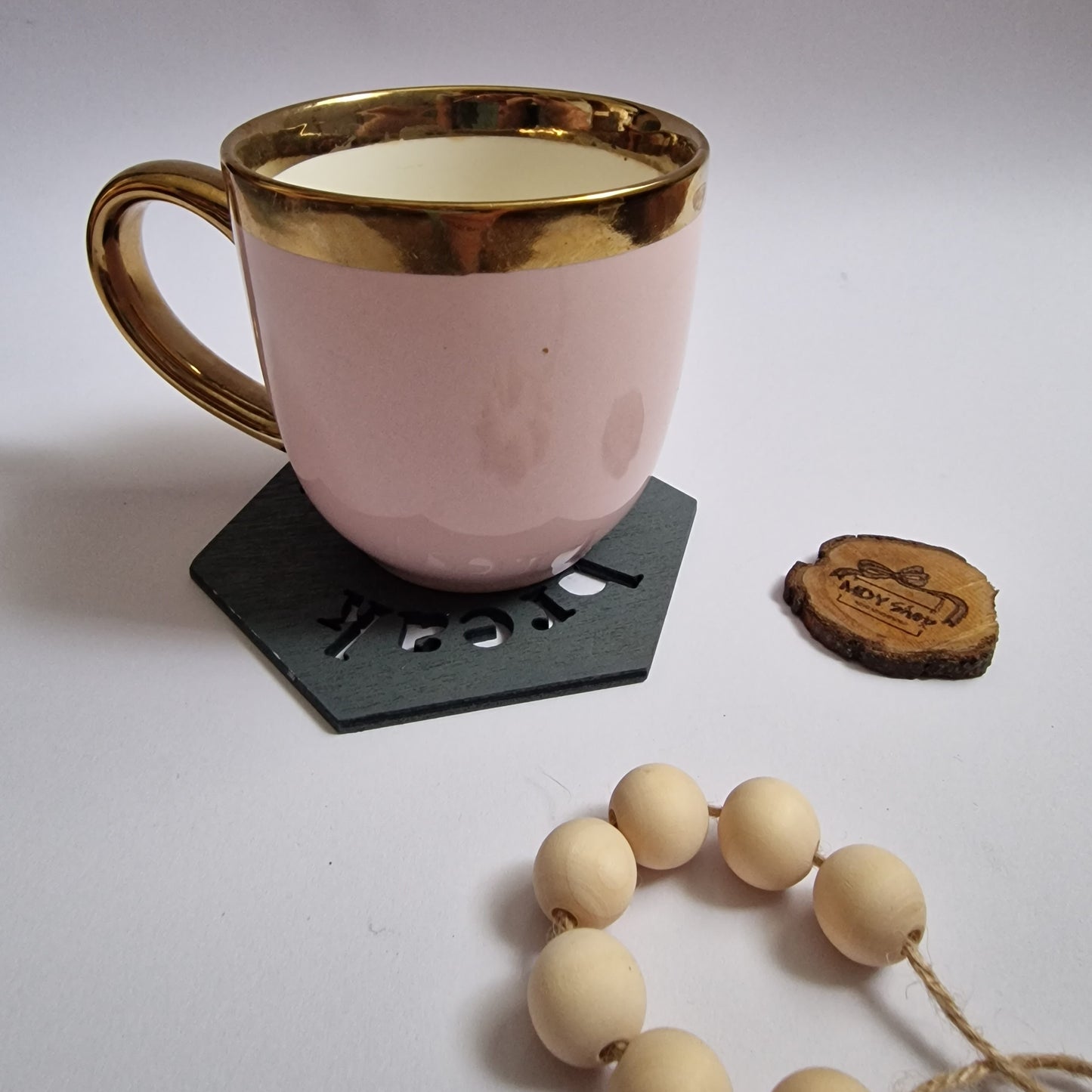 Suport pentru cană/pahar - Coffee Break - negru