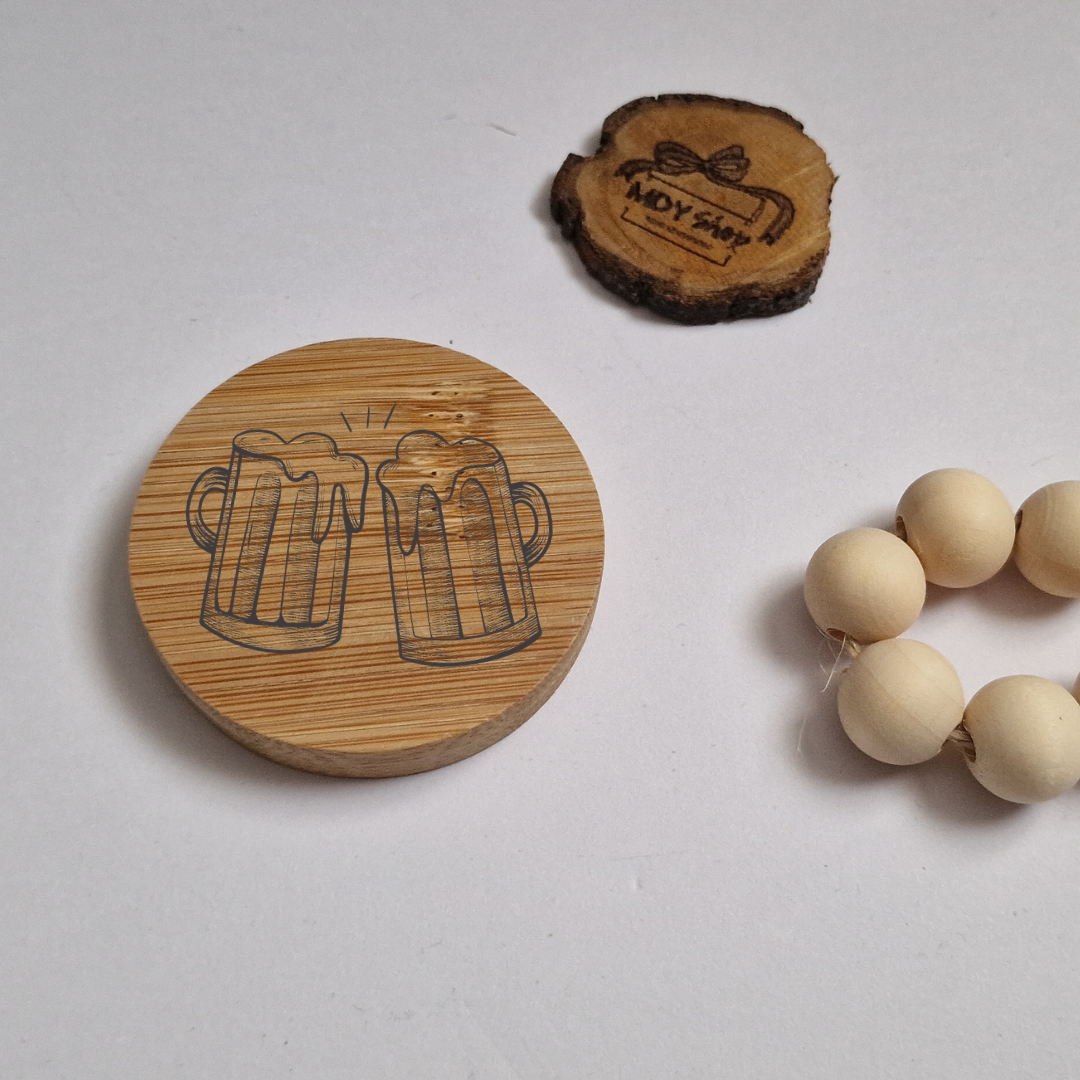 Desfăcător sticle din lemn, magnetic, personalizabil
