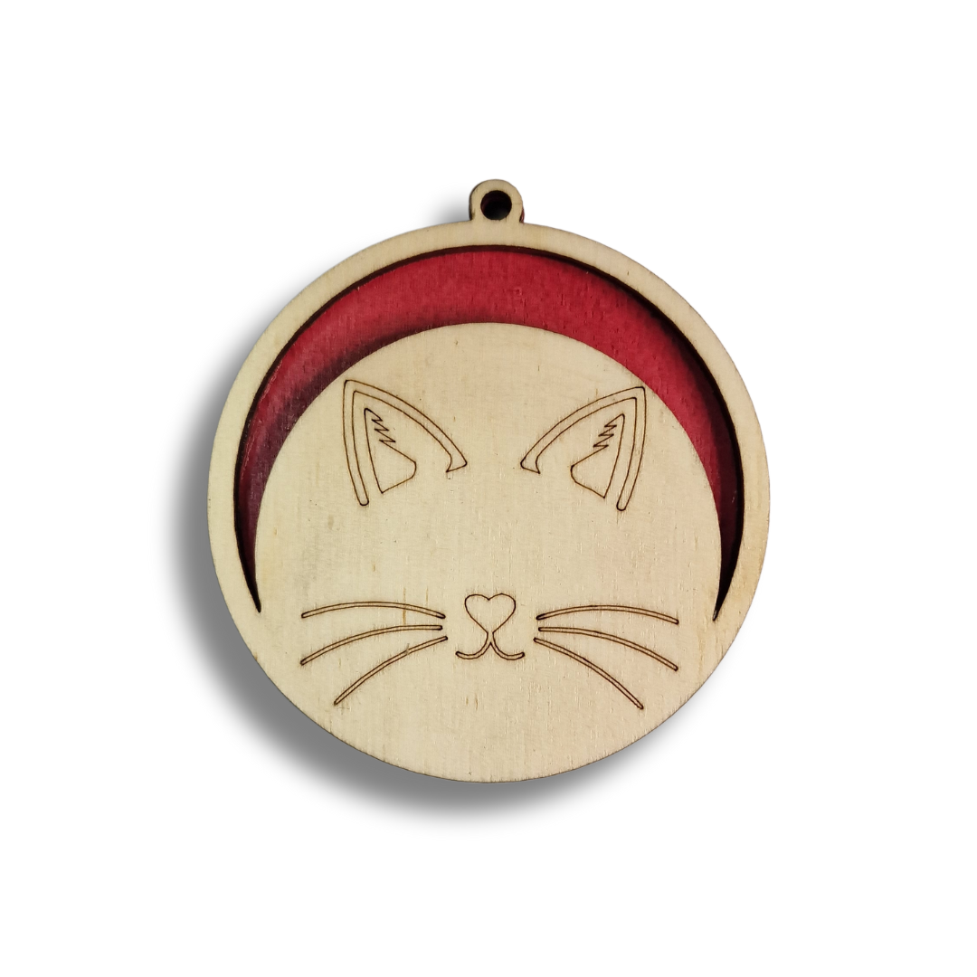 Glob de Crăciun pentru iubitorii de animale - model pisică