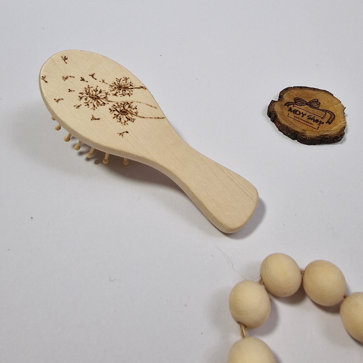 Perie de păr pentru geantă sau pentru copii - păpădii