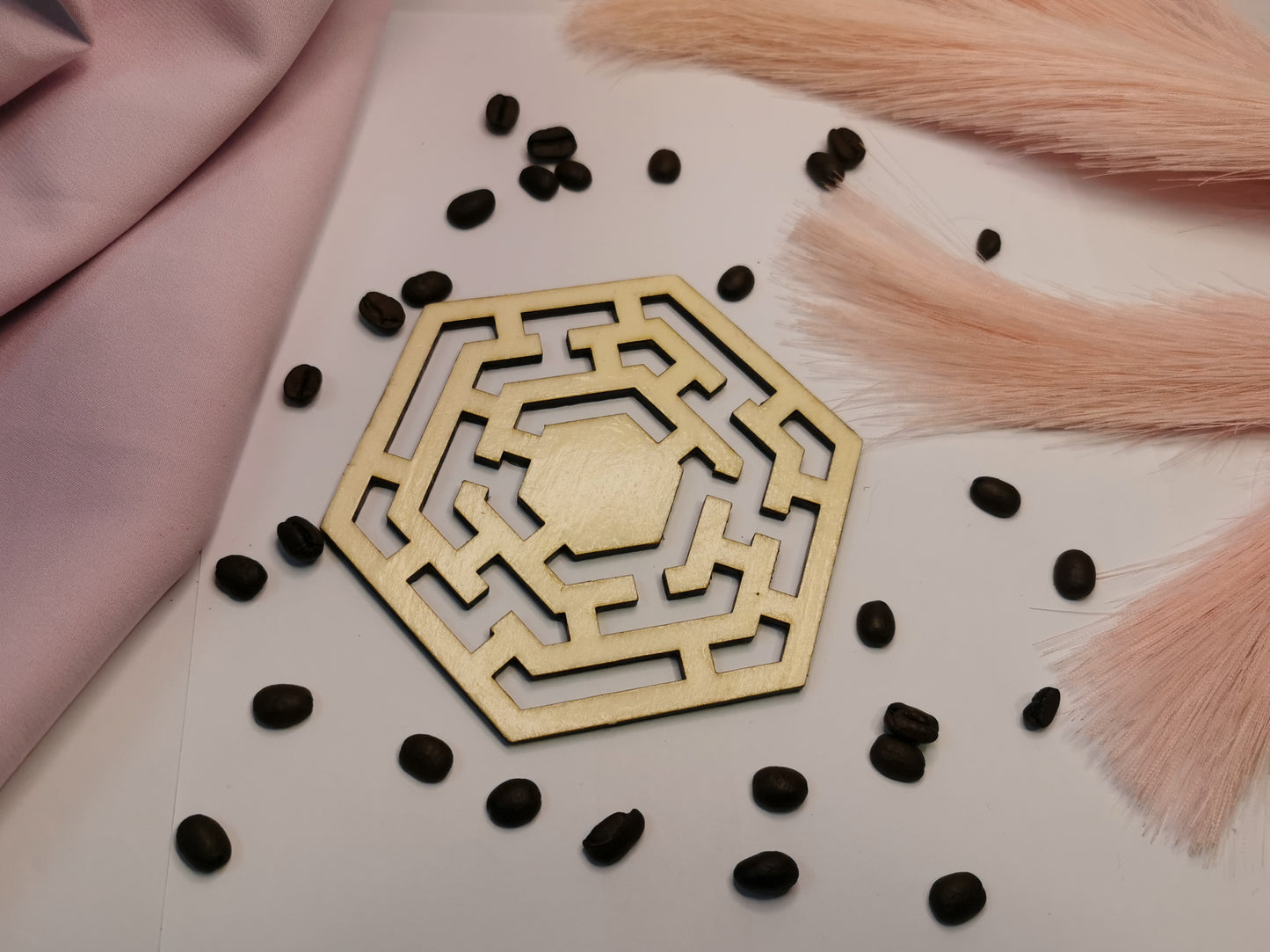 Suport hexagonal pentru cană/pahar