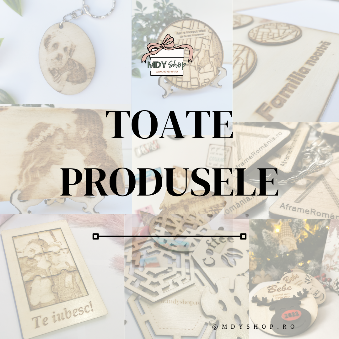 toate produsele personalizate, blankuri din lemn de la mdy shop