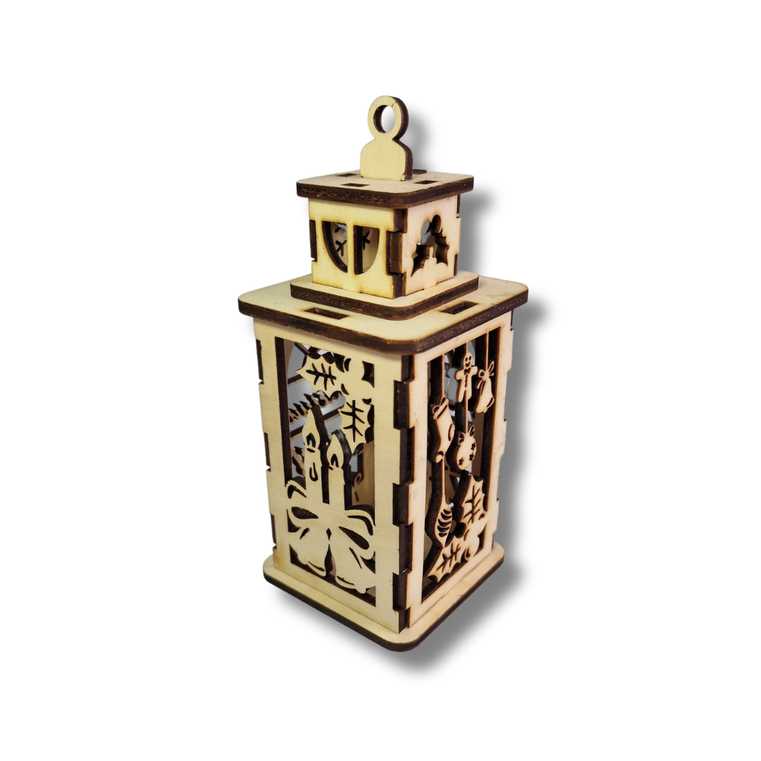 Lampion cu motive de Crăciun