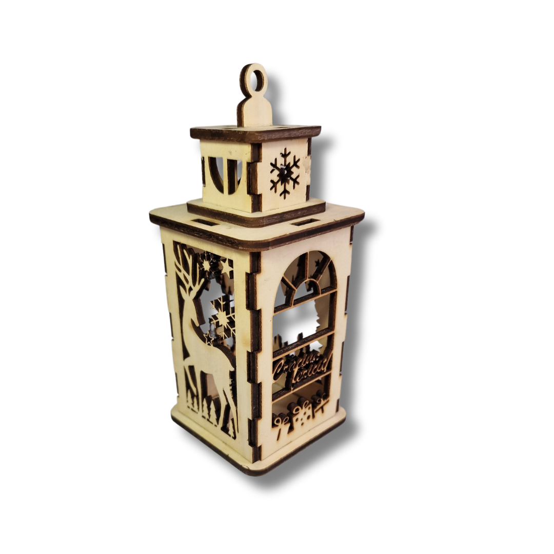 Lampion cu motive de Crăciun