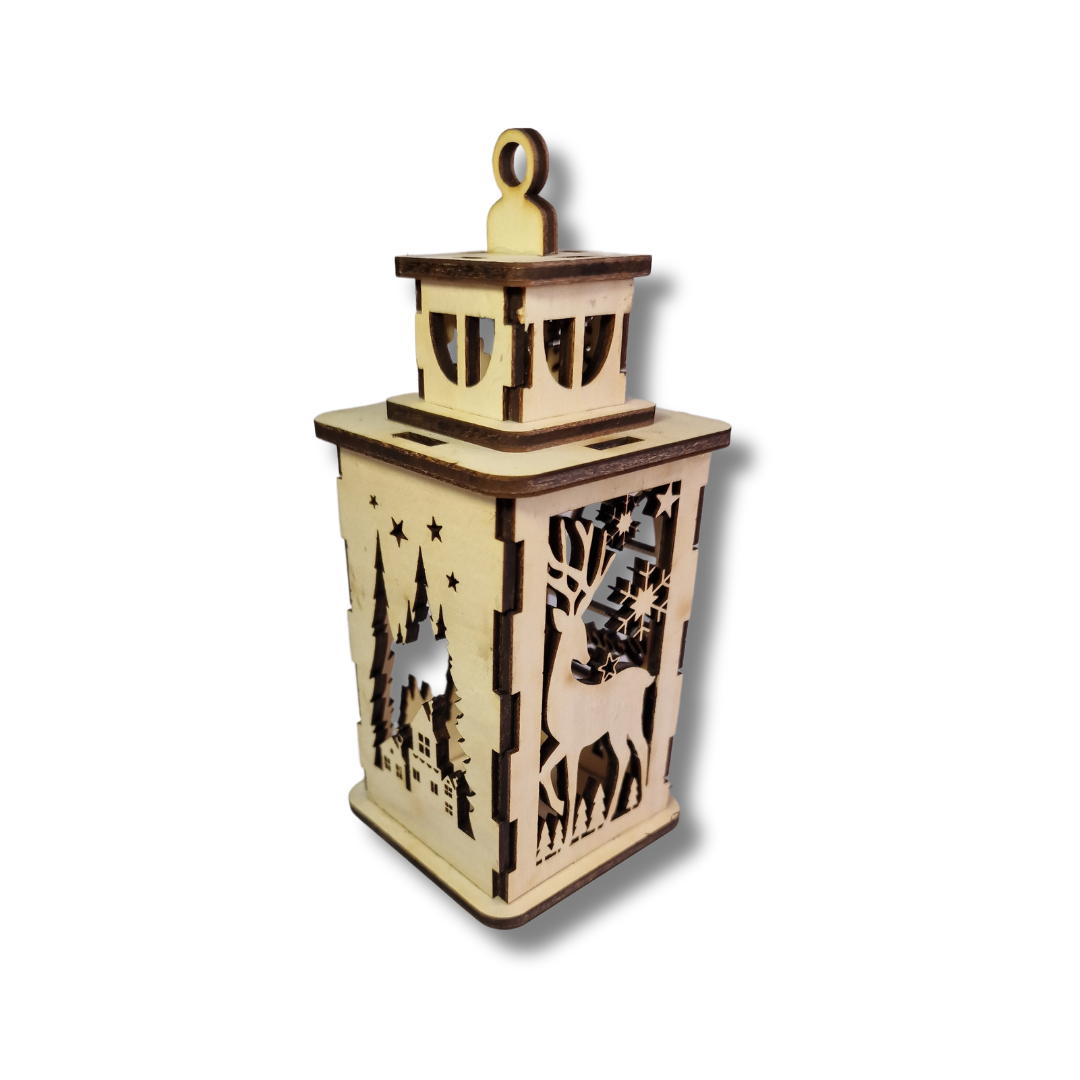 Lampion cu motive de Crăciun