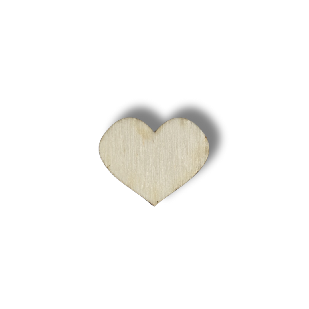 Baza blank din lemn pentru mărțișor / Valentine's Day - inimă