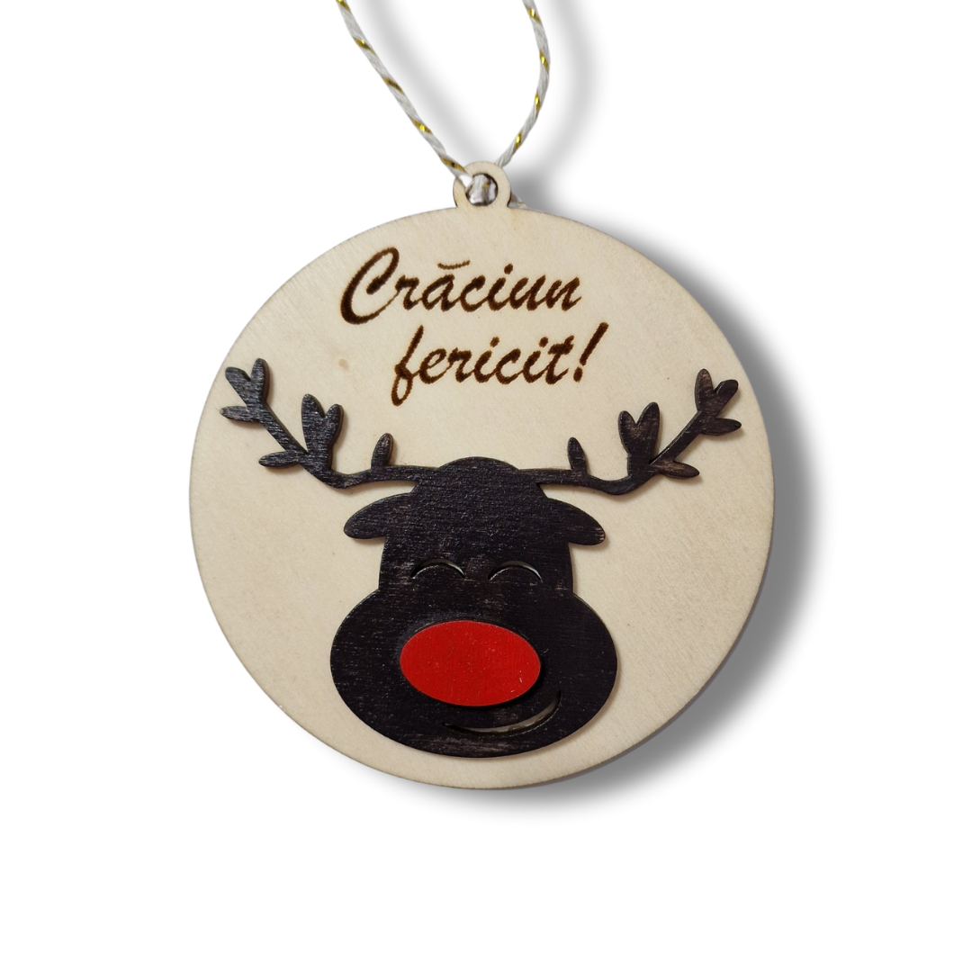 Glob de Crăciun cu Rudolf