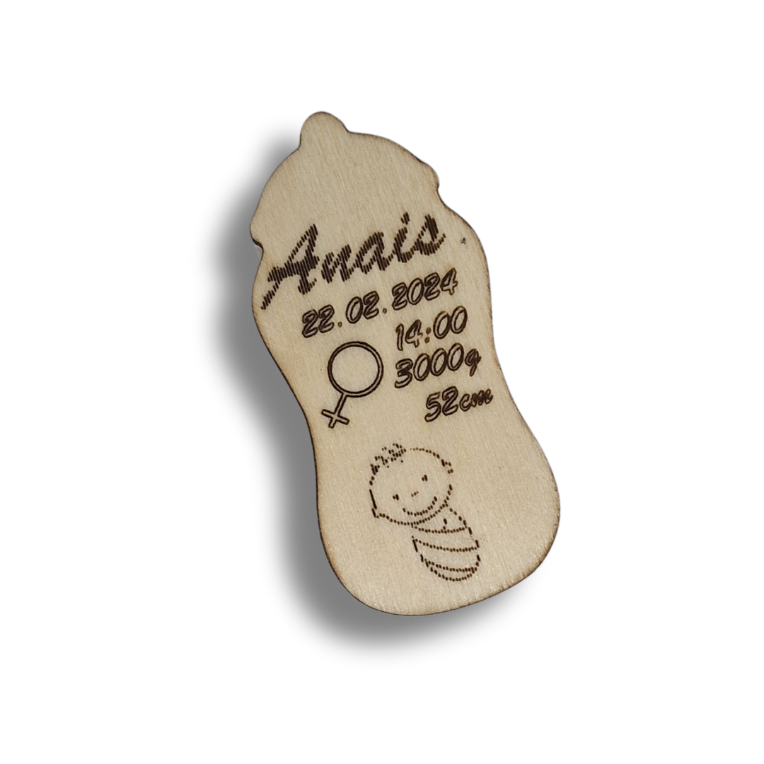 marturie pentru botez personalizata cu nume si data