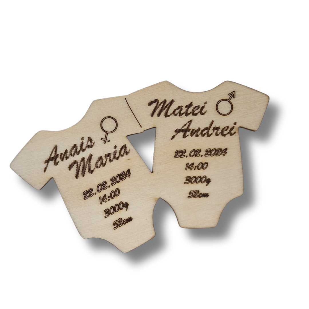 marturie pentru botez personalizata cu nume si data