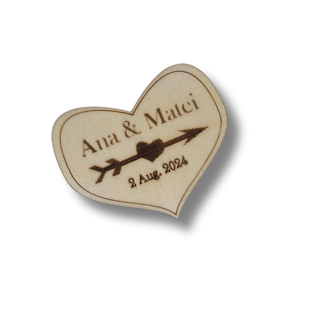 marturie pentru nunta personalizata cu nume si data