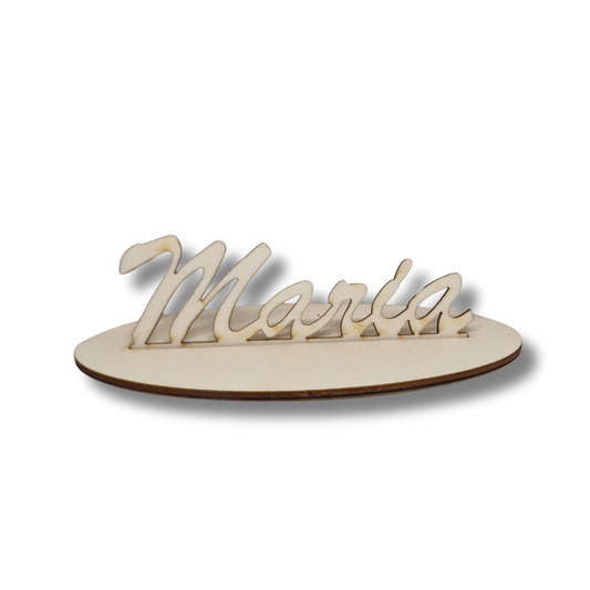 topper cu numele Maria personalizat din lemn