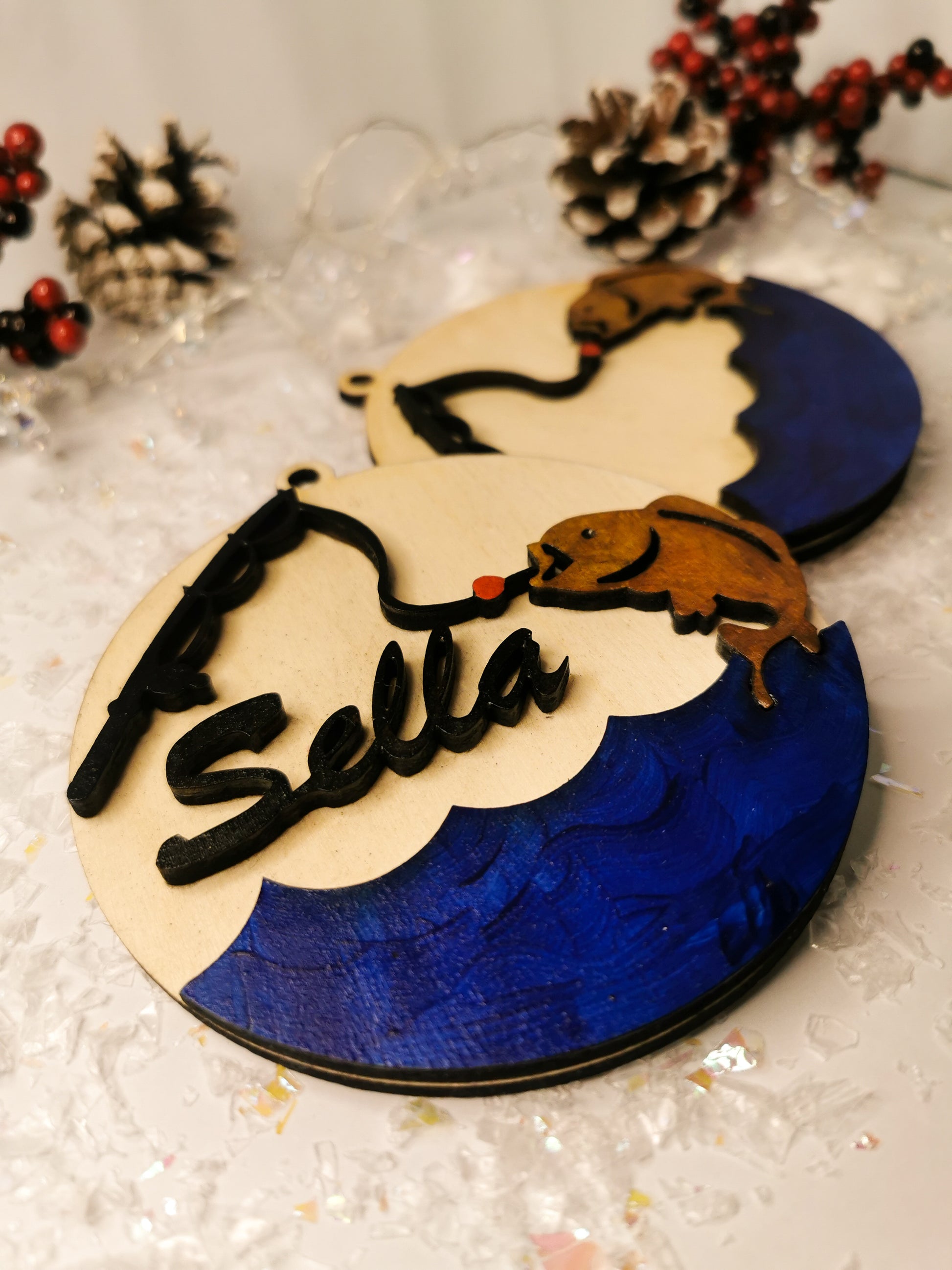 Glob de Crăciun Personalizat - Pescari - MDY Shop