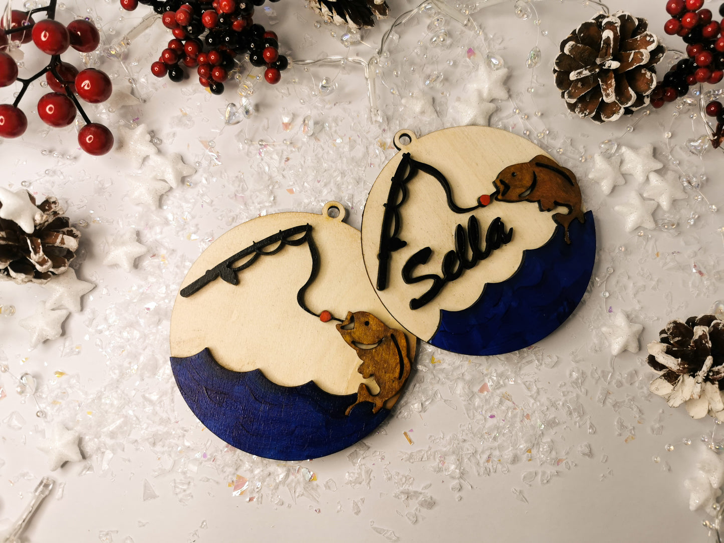 Glob de Crăciun Personalizat - Pescari - MDY Shop