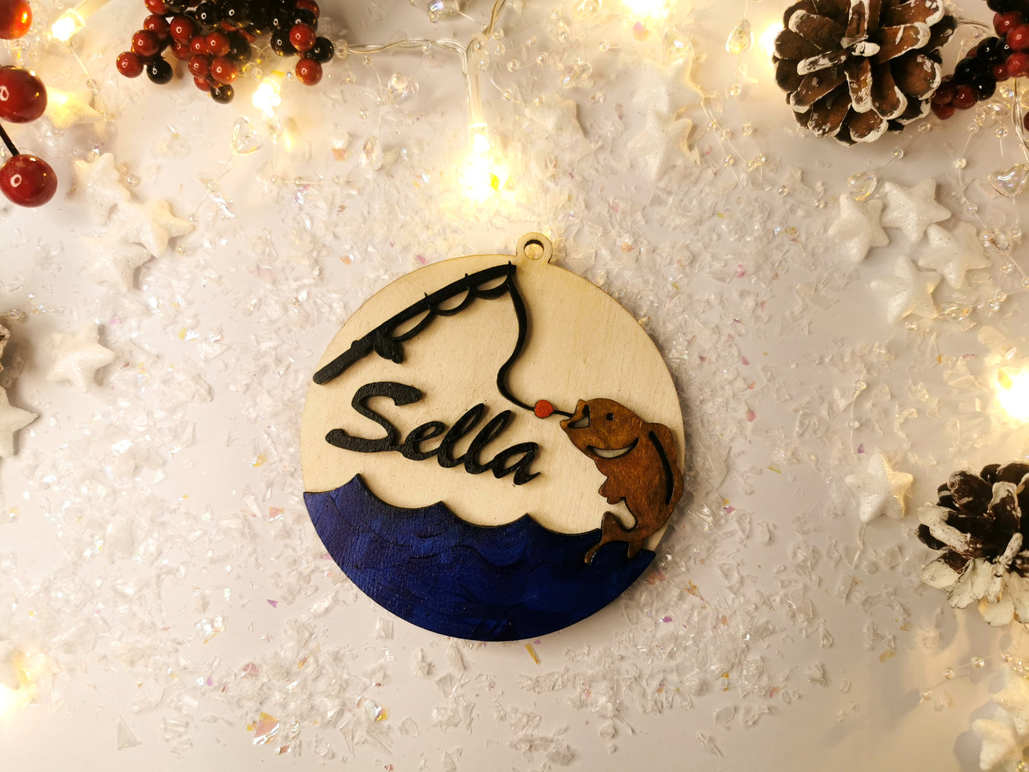 Glob de Crăciun Personalizat - Pescari - MDY Shop
