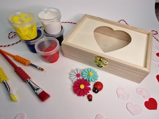 Set DIY pentru activități Handmade de Mărțișor cu Cutie și Ramă Foto - MDY Shop