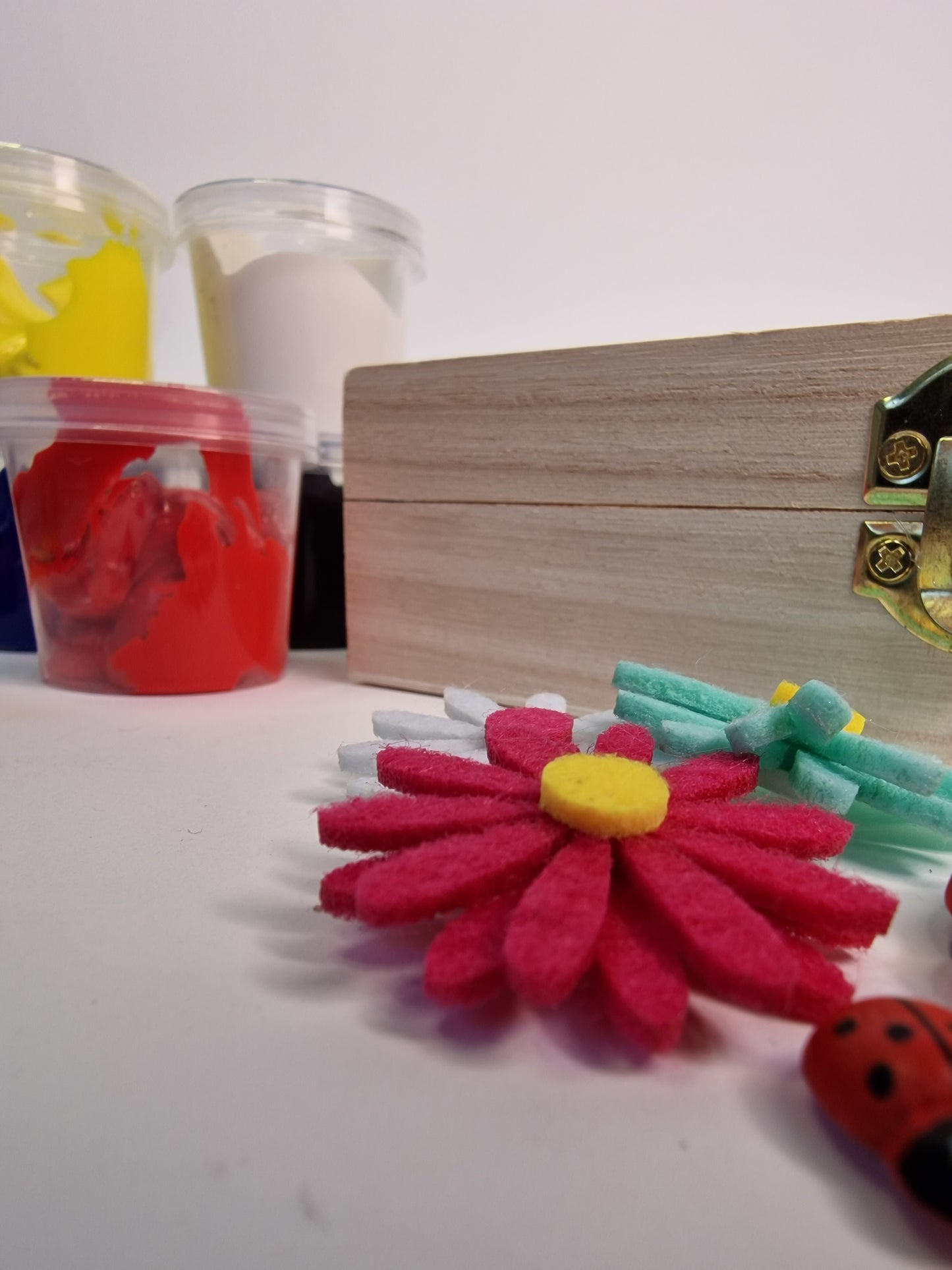 Set DIY pentru activități Handmade de Mărțișor cu Cutie și Ramă Foto - MDY Shop